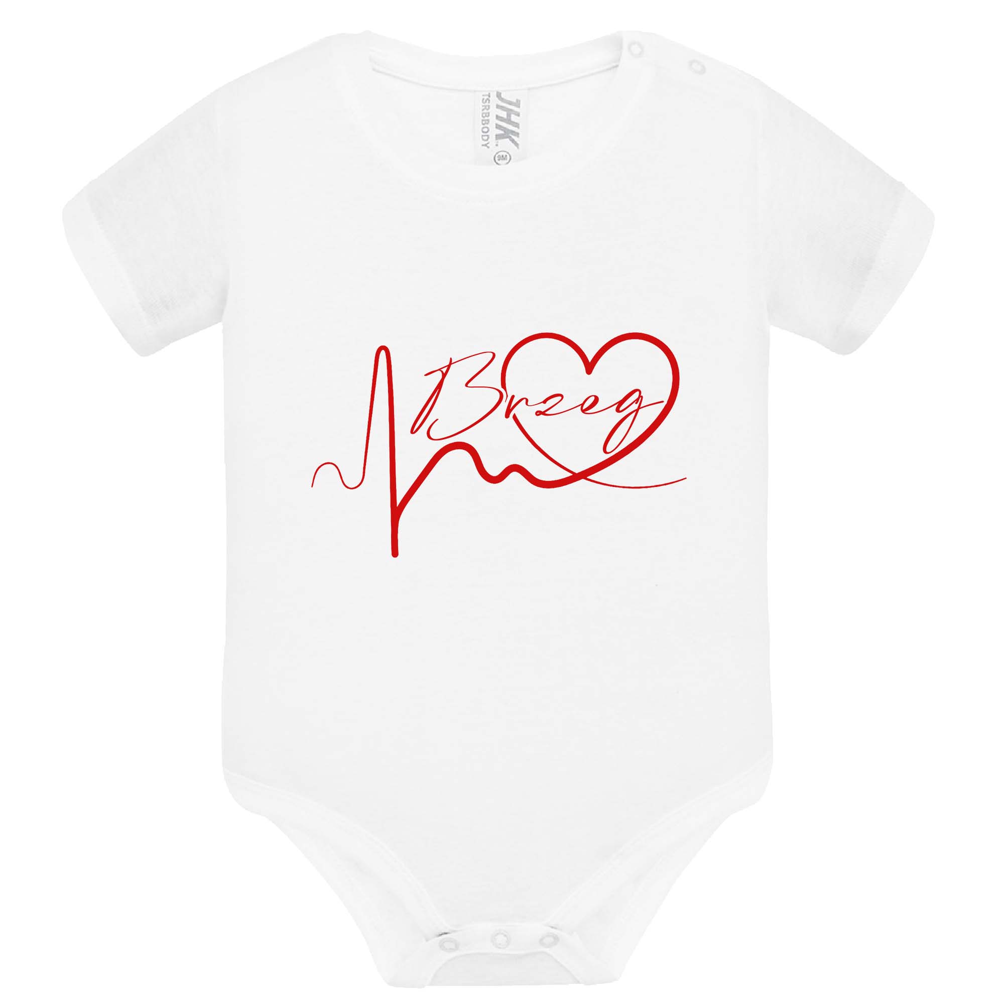 Body dziecięce Linia EKG Serca Brzeg