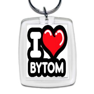 Brelok akrylowy Kocham To Miasto Bytom