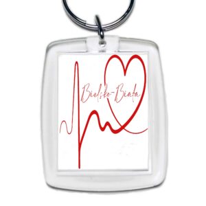 Brelok akrylowy Linia EKG Serca Bielsko Biała