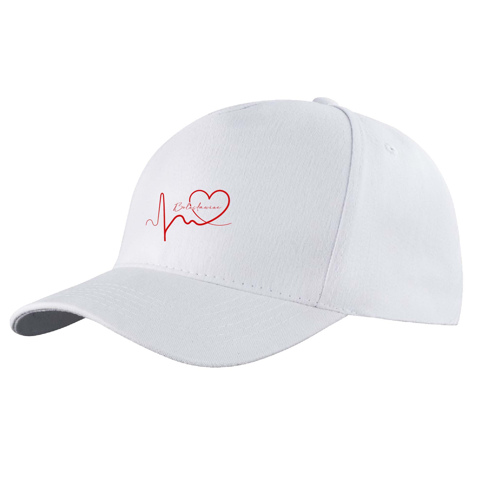 Czapka daszek Linia EKG Serca Bolesławiec