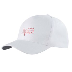 Czapka daszek Linia EKG Serca Braniewo