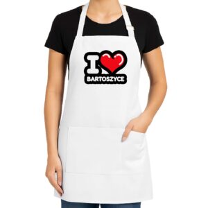 Fartuch kuchenny Kocham To Miasto Bartoszyce