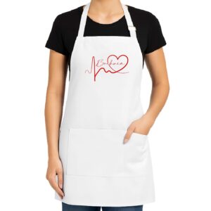 Fartuch kuchenny WH Linia EKG Serca Bochnia