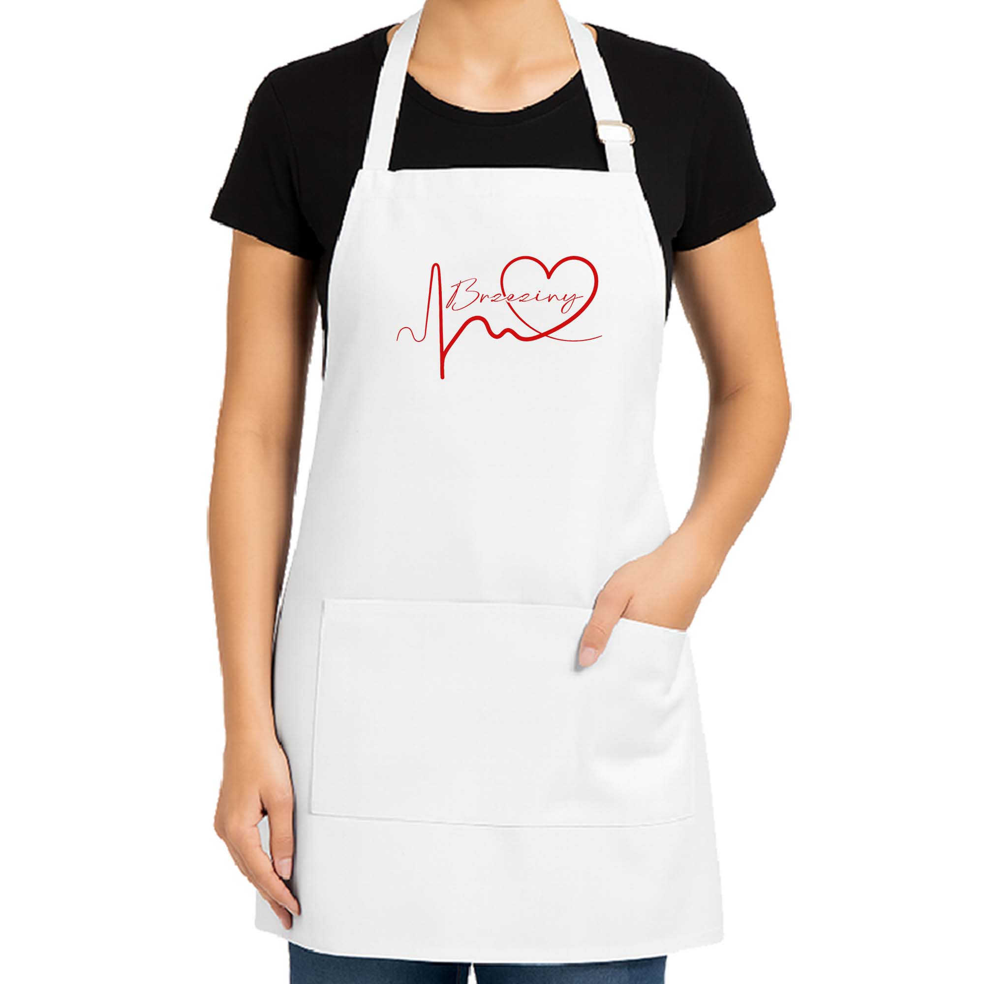 Fartuch kuchenny WH Linia EKG Serca Brzeziny