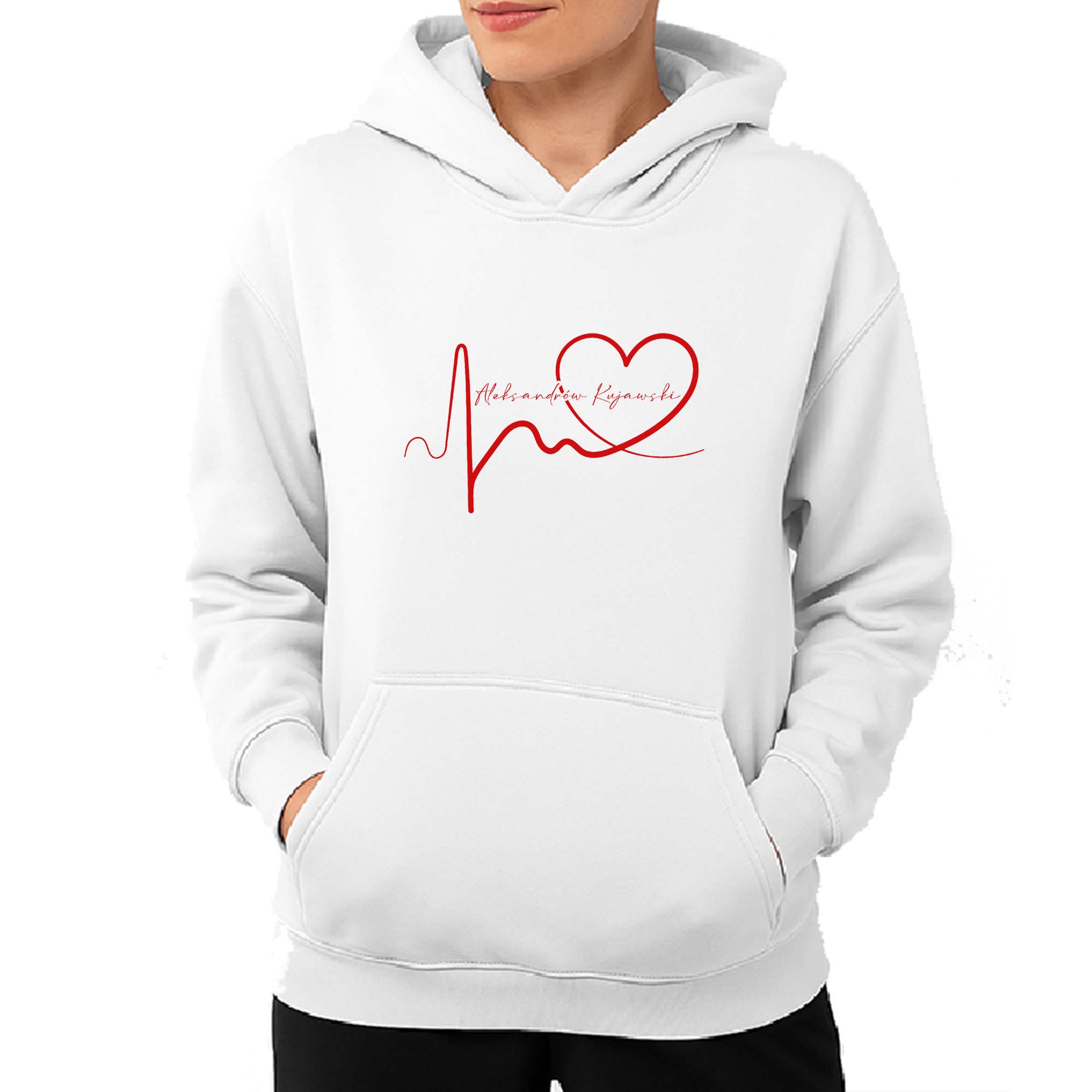 Kangurka damska Linia EKG Serca Aleksandrów Kujawski