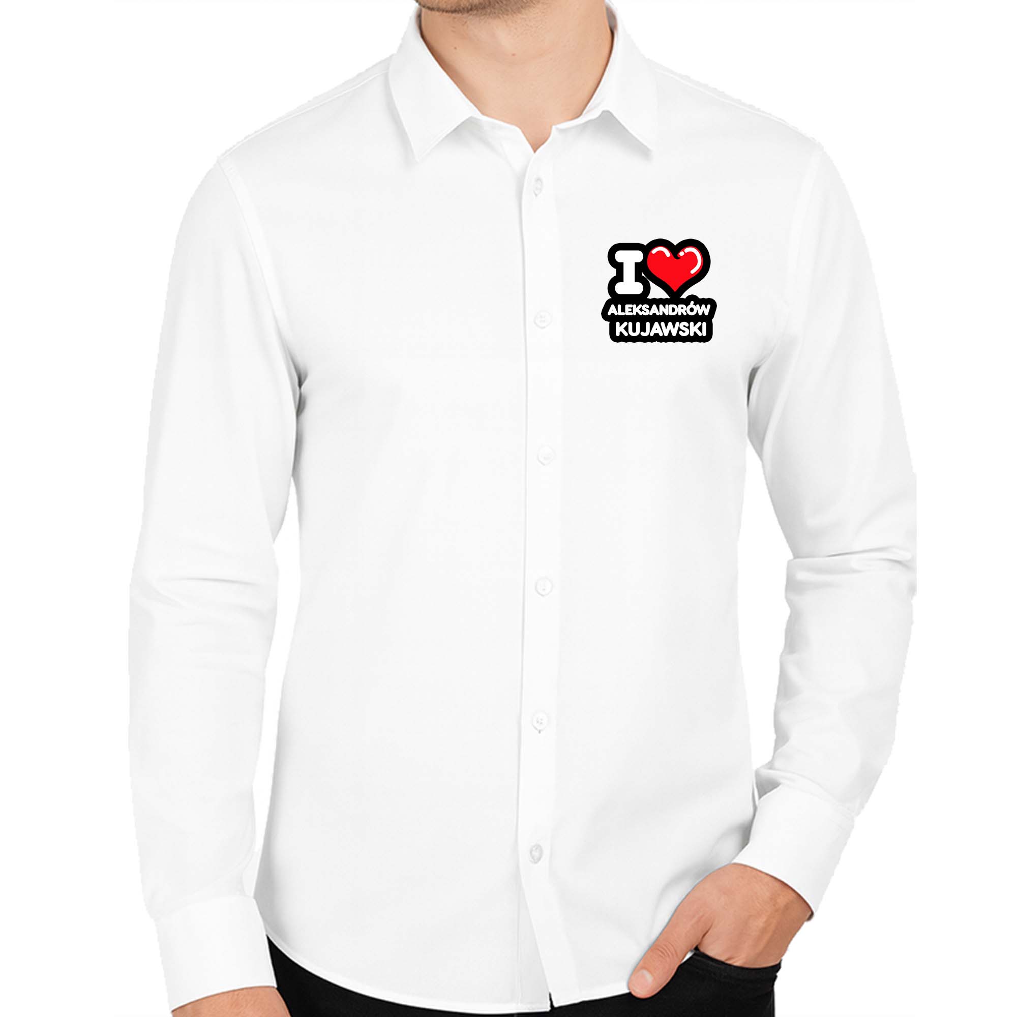 Koszula męska Kocham To Miasto Aleksandrów Kujawski