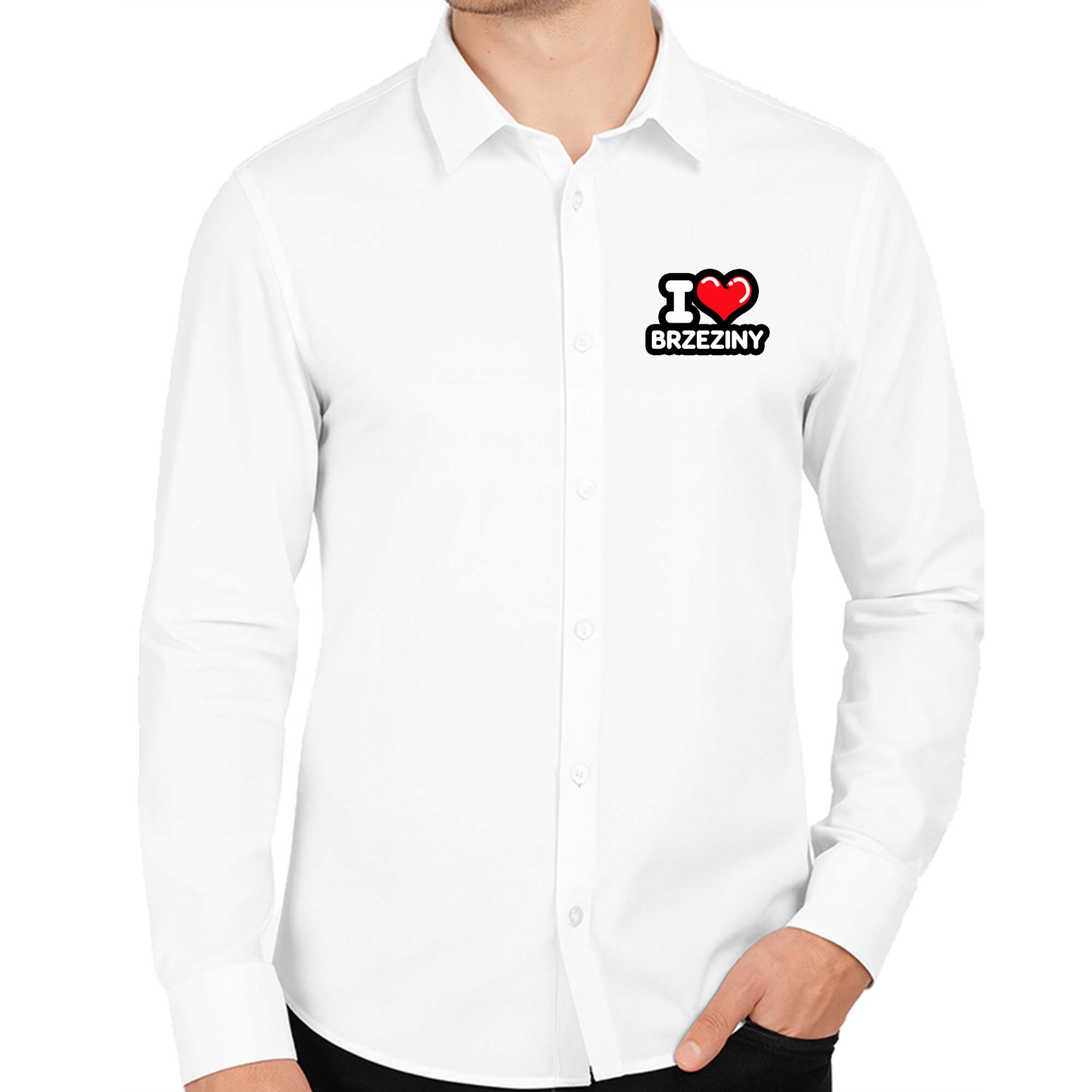 Koszula męska Kocham To Miasto Brzeziny