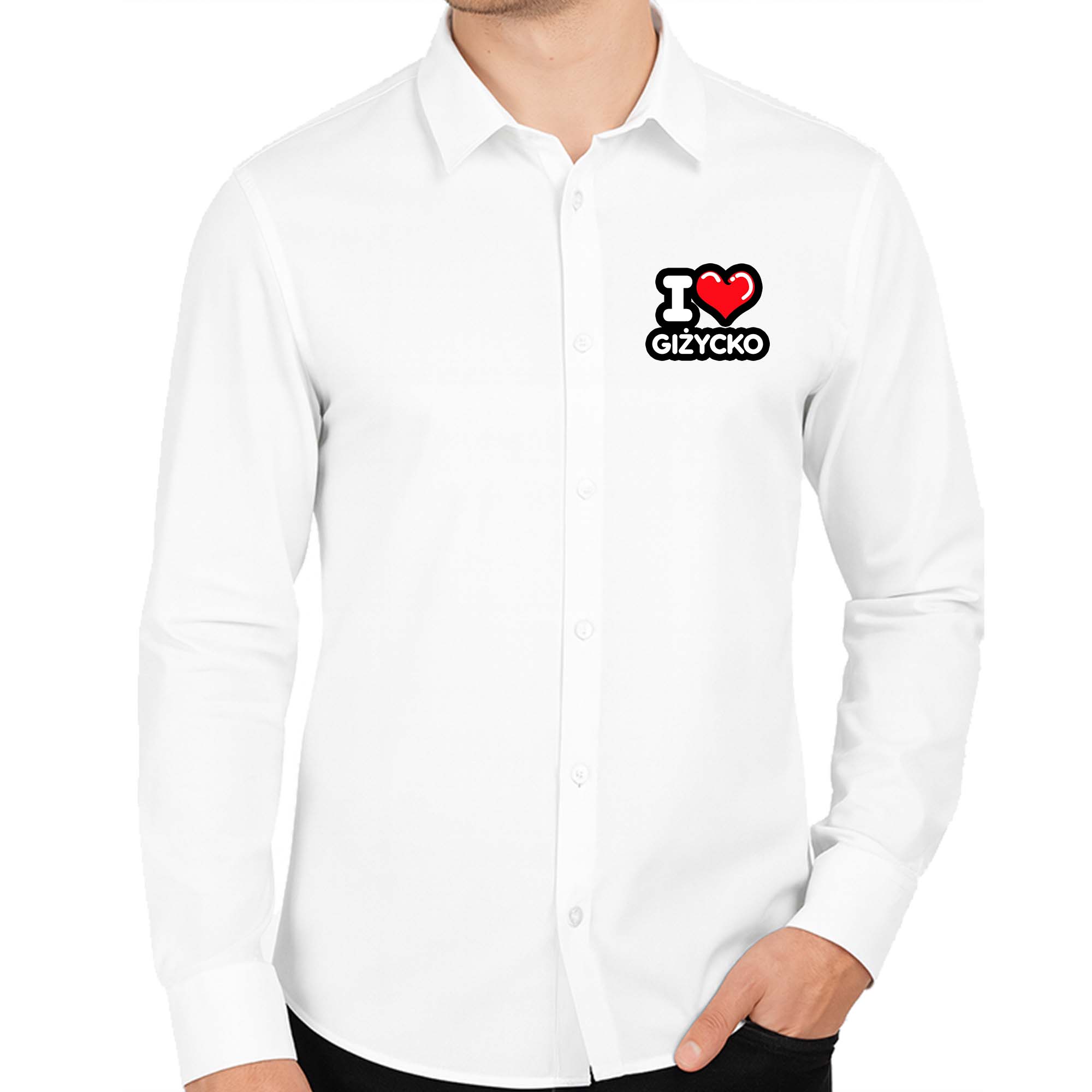 Koszula męska Kocham To Miasto Giżycko