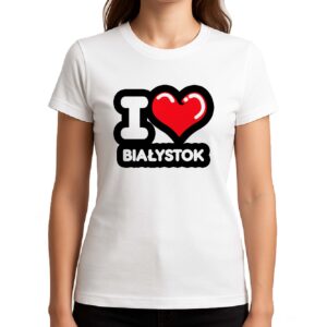 Koszulka damska Kocham To Miasto Białystok