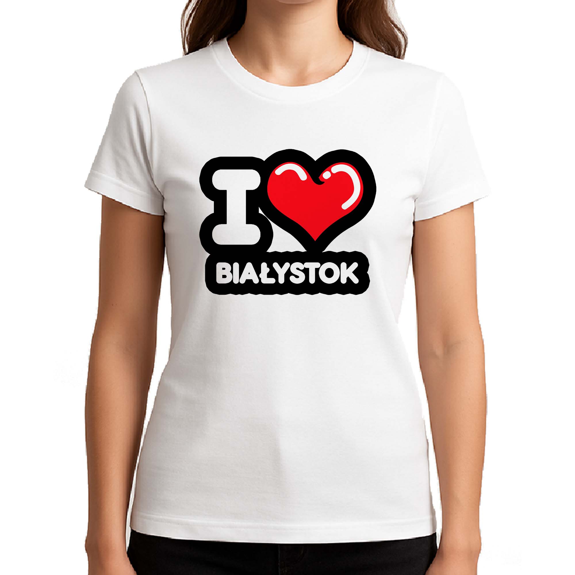Koszulka damska Kocham To Miasto Białystok