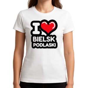 Koszulka damska Kocham To Miasto Bielsk Podlaski