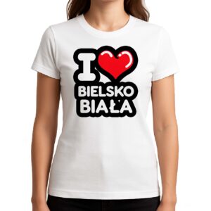 Koszulka damska Kocham To Miasto Bielsko-Biała