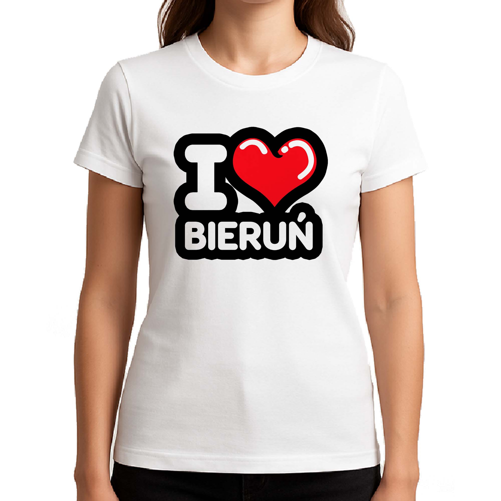 Koszulka damska Kocham To Miasto Bieruń