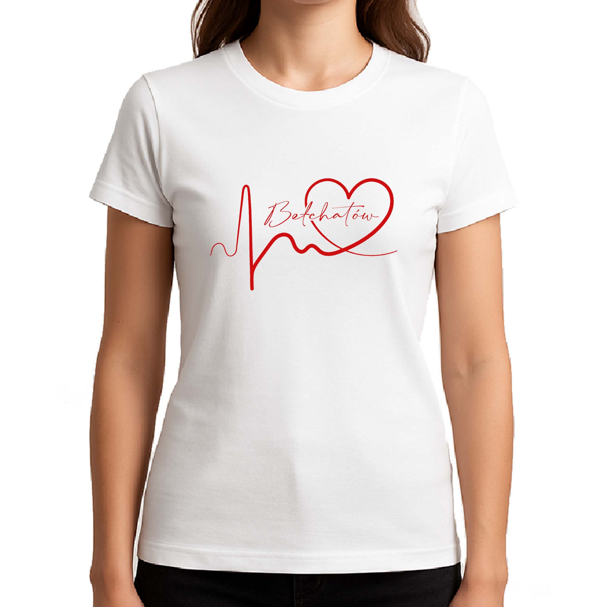 Koszulka damska Linia EKG Serca Bełchatów