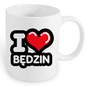 Kubek ceramiczny Kocham To Miasto Będzin