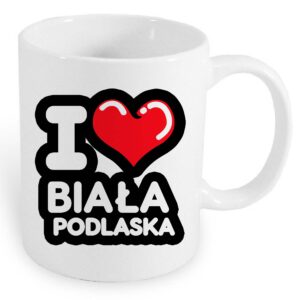 Kubek ceramiczny Kocham To Miasto Biała Podlaska