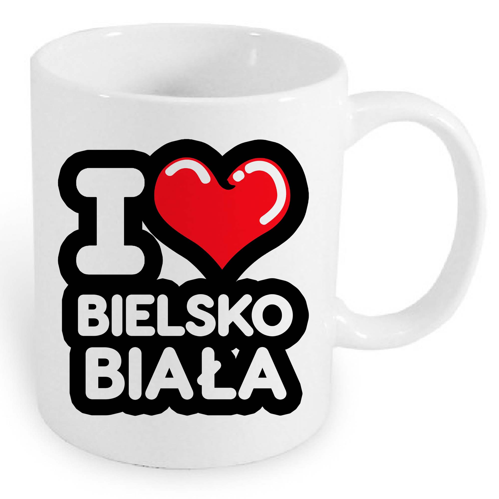 Kubek ceramiczny Kocham To Miasto Bielsko-Biała