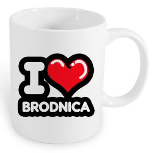 Kubek ceramiczny Kocham To Miasto Brodnica