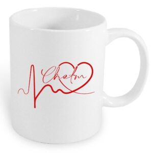 Kubek ceramiczny Linia EKG Serca Chełm