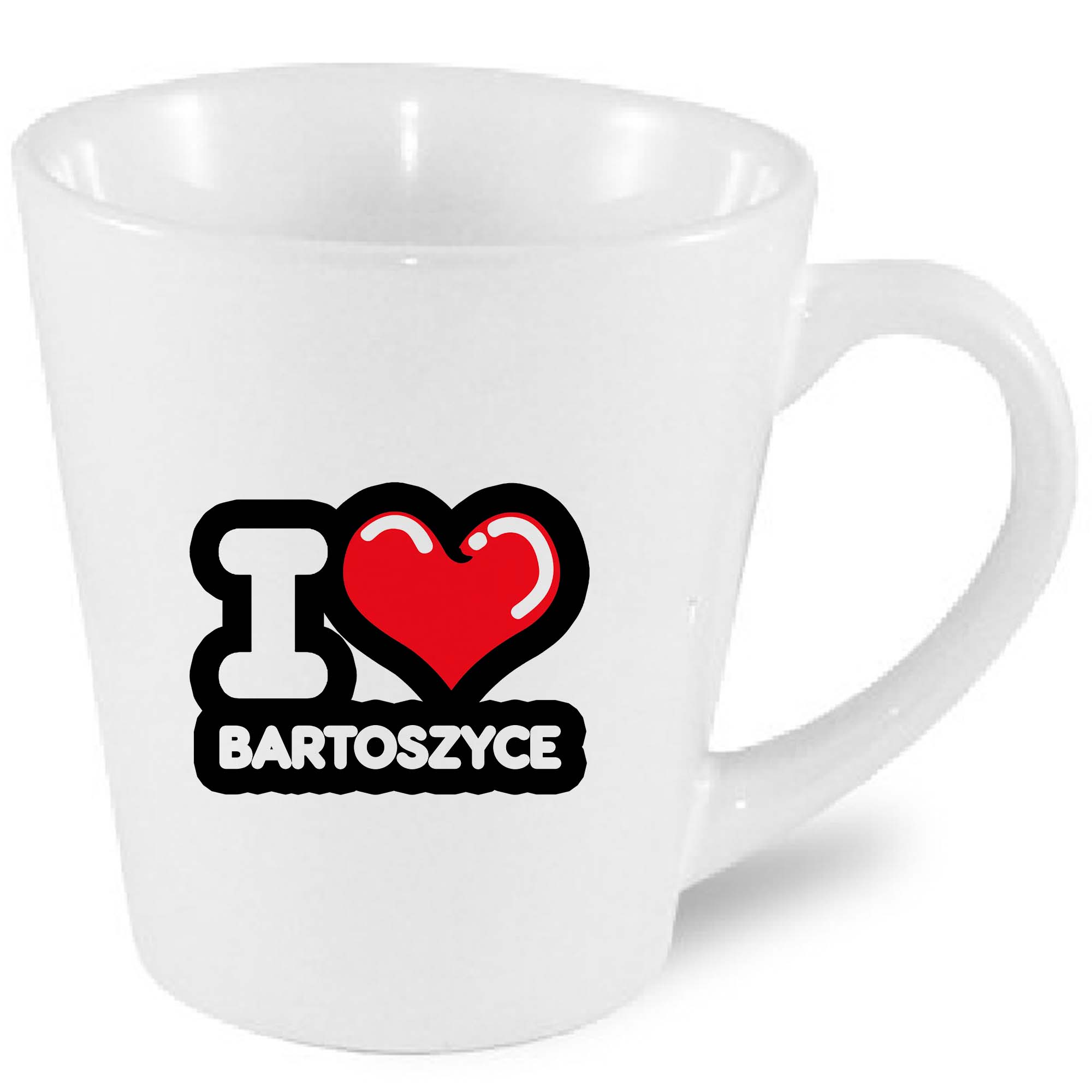 Kubek latte Kocham To Miasto Bartoszyce