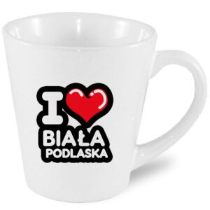 Kubek latte Kocham To Miasto Biała Podlaska