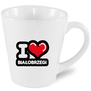 Kubek latte Kocham To Miasto Białobrzegi