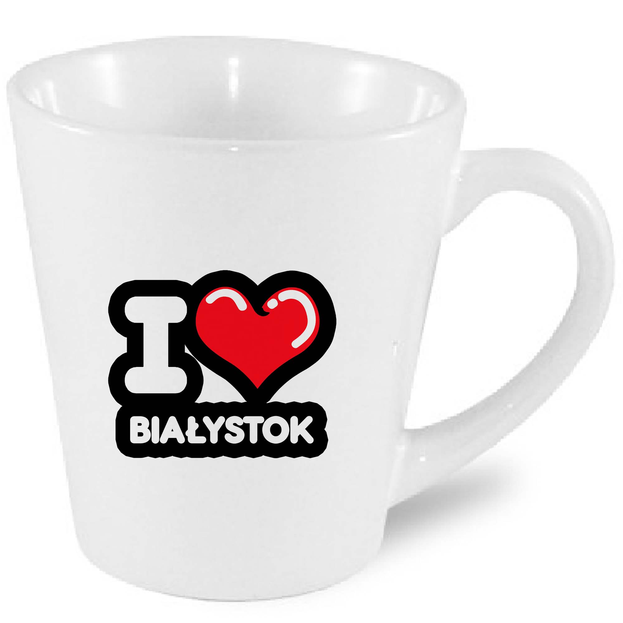 Kubek latte Kocham To Miasto Białystok