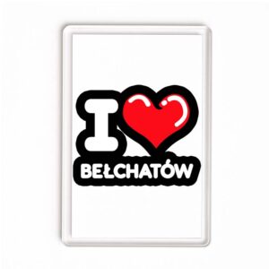 Magnes akrylowy Kocham To Miasto Bełchatów
