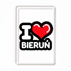 Magnes akrylowy Kocham To Miasto Bieruń