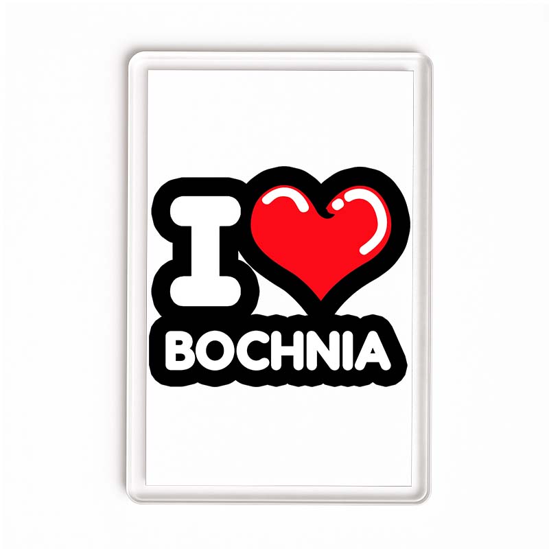 Magnes akrylowy Kocham To Miasto Bochnia