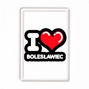Magnes akrylowy Kocham To Miasto Bolesławiec