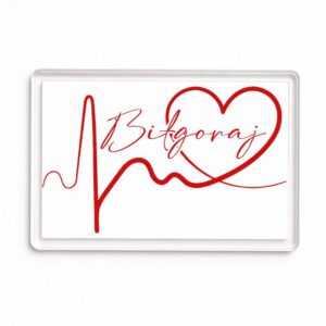 Magnes akrylowy Linia EKG Serca Biłgoraj