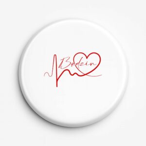 Przypinka pamiątkowa Linia EKG Serca Będzin