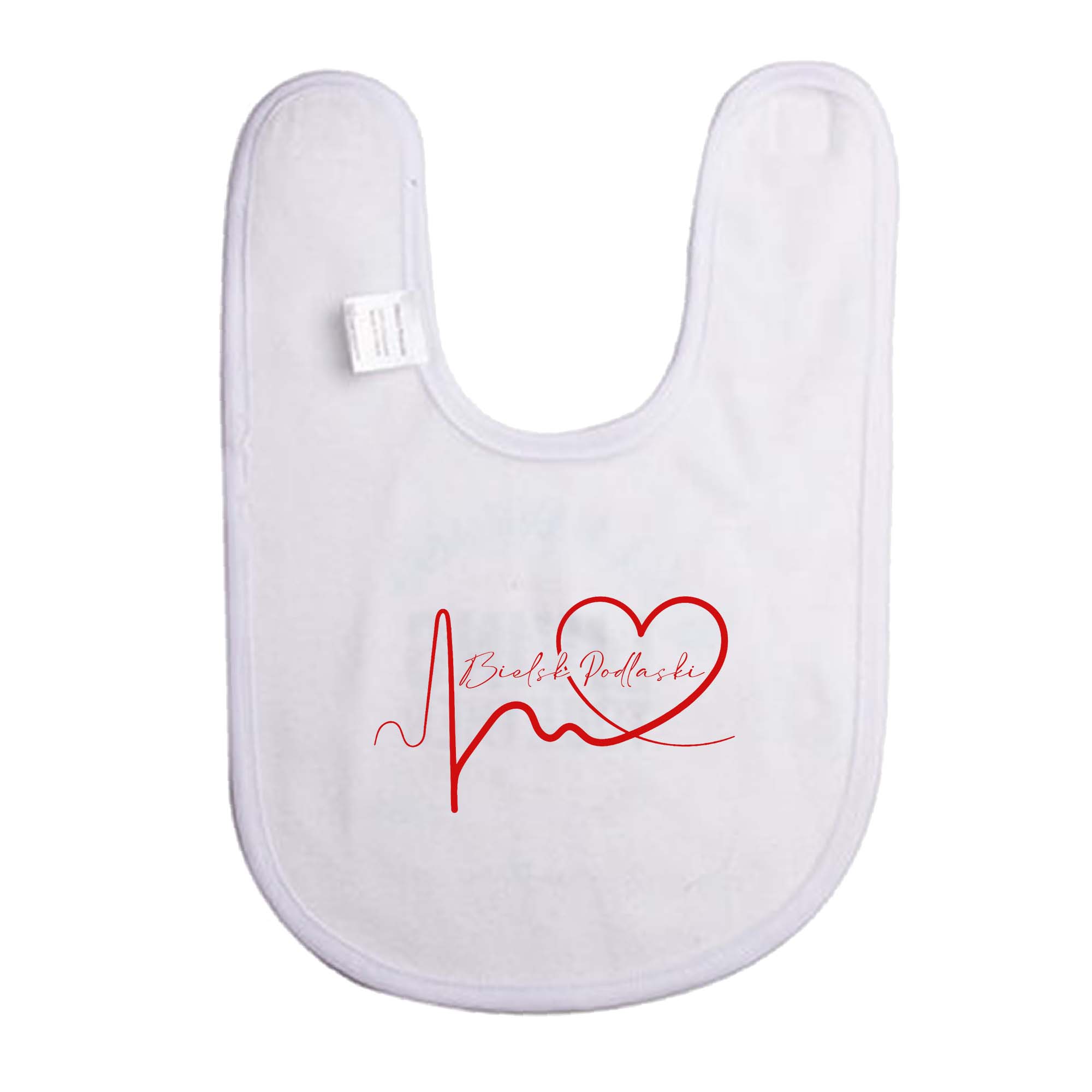 Śliniak dziecięcy Linia EKG Serca Bielsk Podlaski