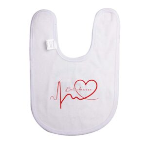 Śliniak dziecięcy Linia EKG Serca Bolesławiec