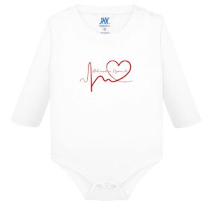 Śpioszki dziecięce Linia EKG Serca Aleksandrów Kujawski