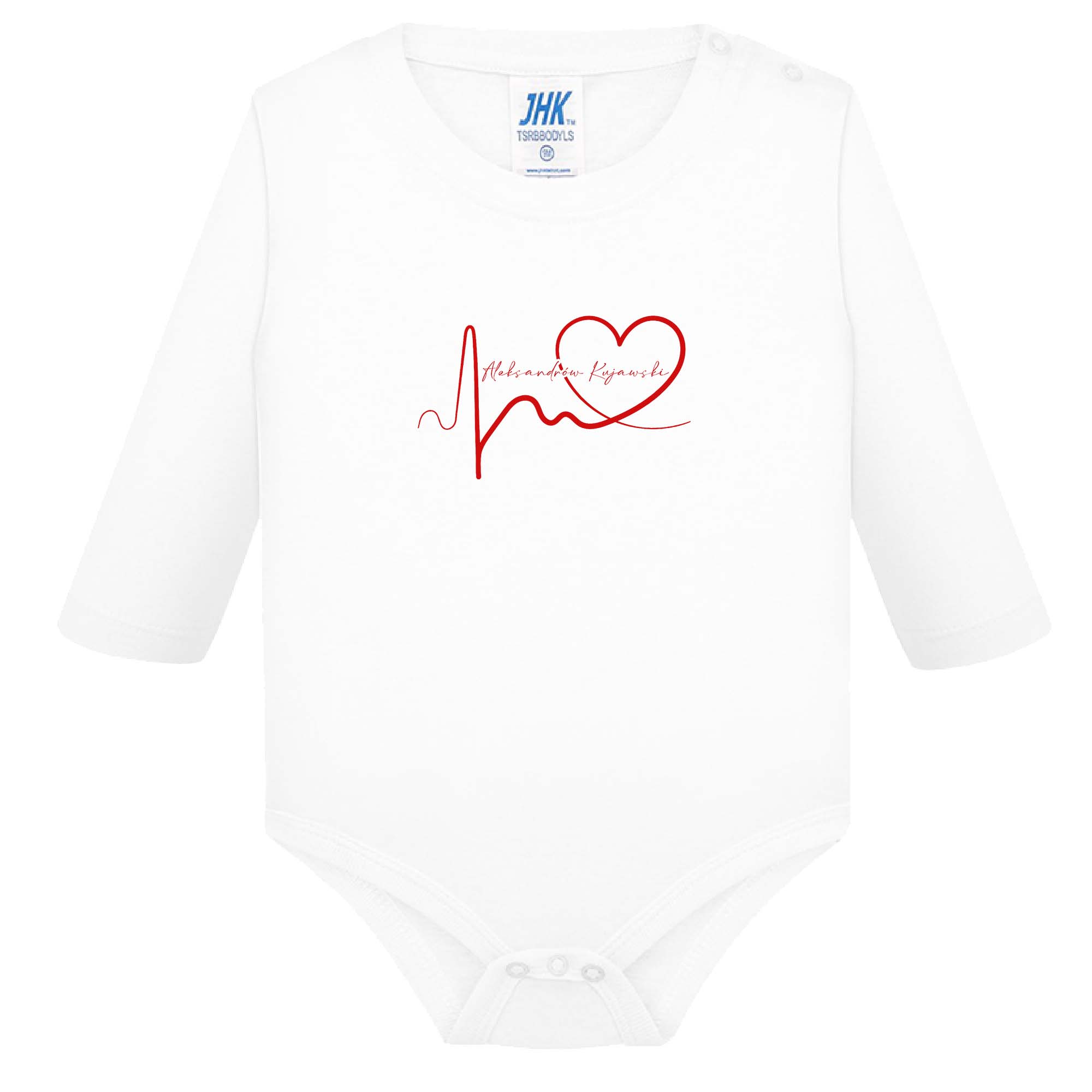 Śpioszki dziecięce Linia EKG Serca Aleksandrów Kujawski