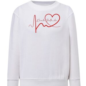 Bluza dziecięca Linia EKG Serca Biała Podlaska