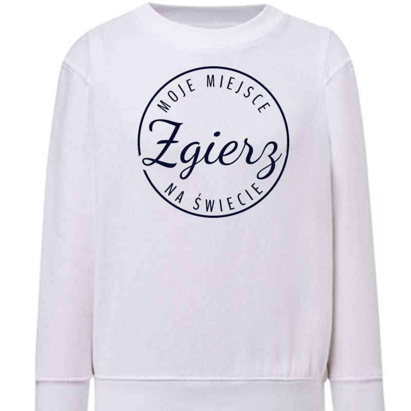 Bluza dziecięca Moje miejsce na świecie Zgierz