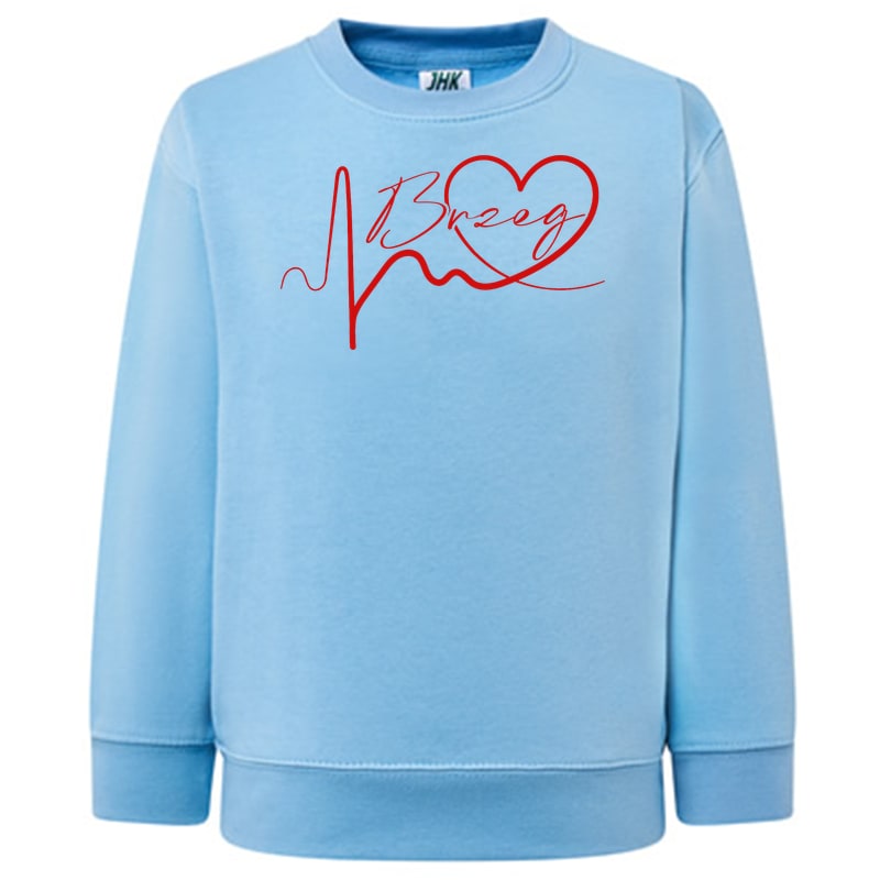 Bluza dziecięca Linia EKG Serca Brzeg - obrazek 6