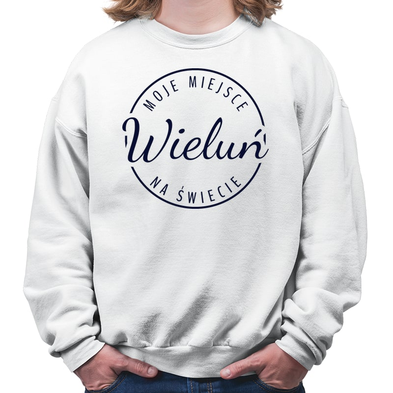 Bluza unisex Moje miejsce na świecie Wieluń