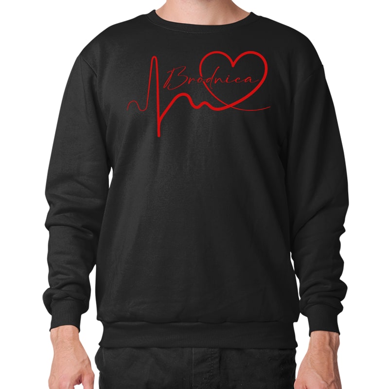 Bluza unisex Linia EKG Serca Brodnica - obrazek 2