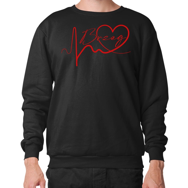 Bluza unisex Linia EKG Serca Brzeg - obrazek 2