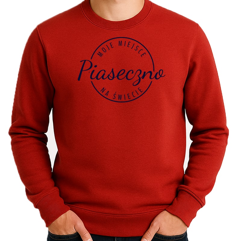 Bluza unisex Moje miejsce na świecie Piaseczno - obrazek 3