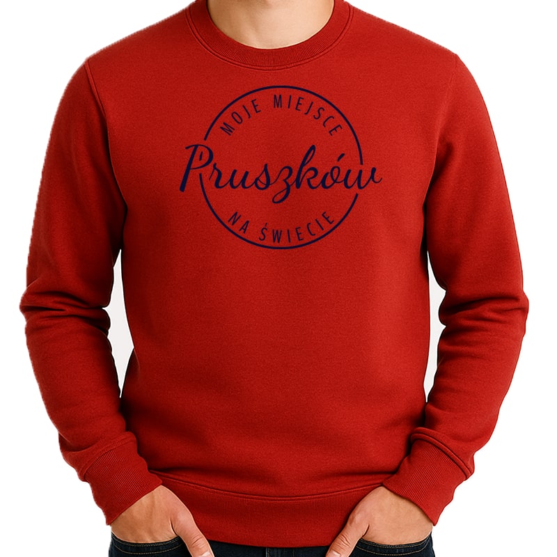 Bluza unisex Moje miejsce na świecie Pruszków - obrazek 3