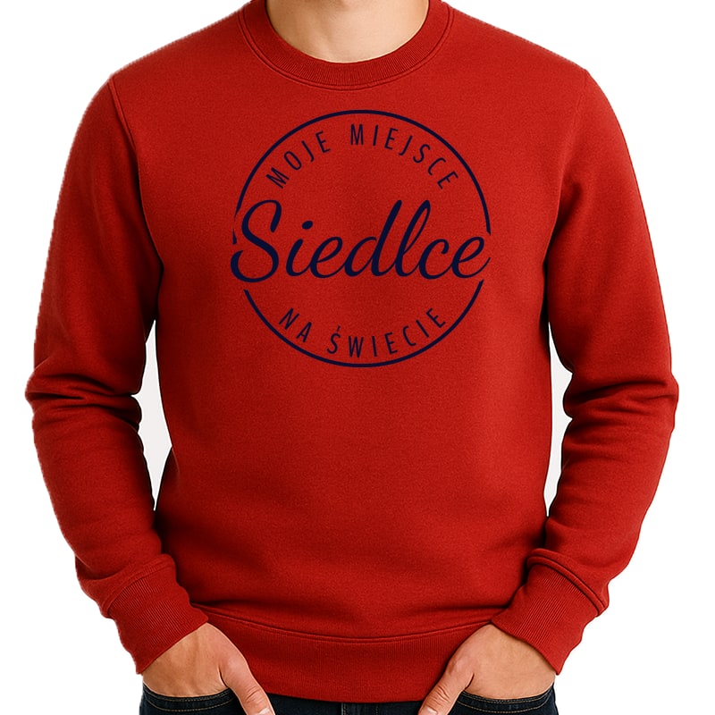 Bluza unisex Moje miejsce na świecie Siedlce - obrazek 3