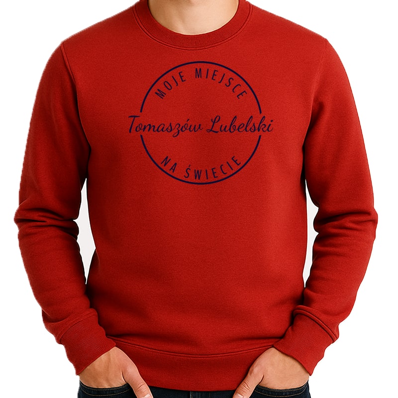 Bluza unisex Moje miejsce na świecie Tomaszów Lubelski - obrazek 3