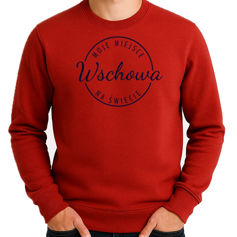 Bluza unisex Moje miejsce na świecie Wschowa - obrazek 3