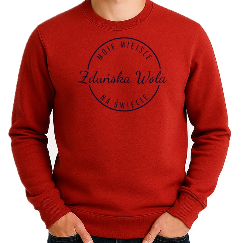 Bluza unisex Moje miejsce na świecie Zduńska Wola - obrazek 3