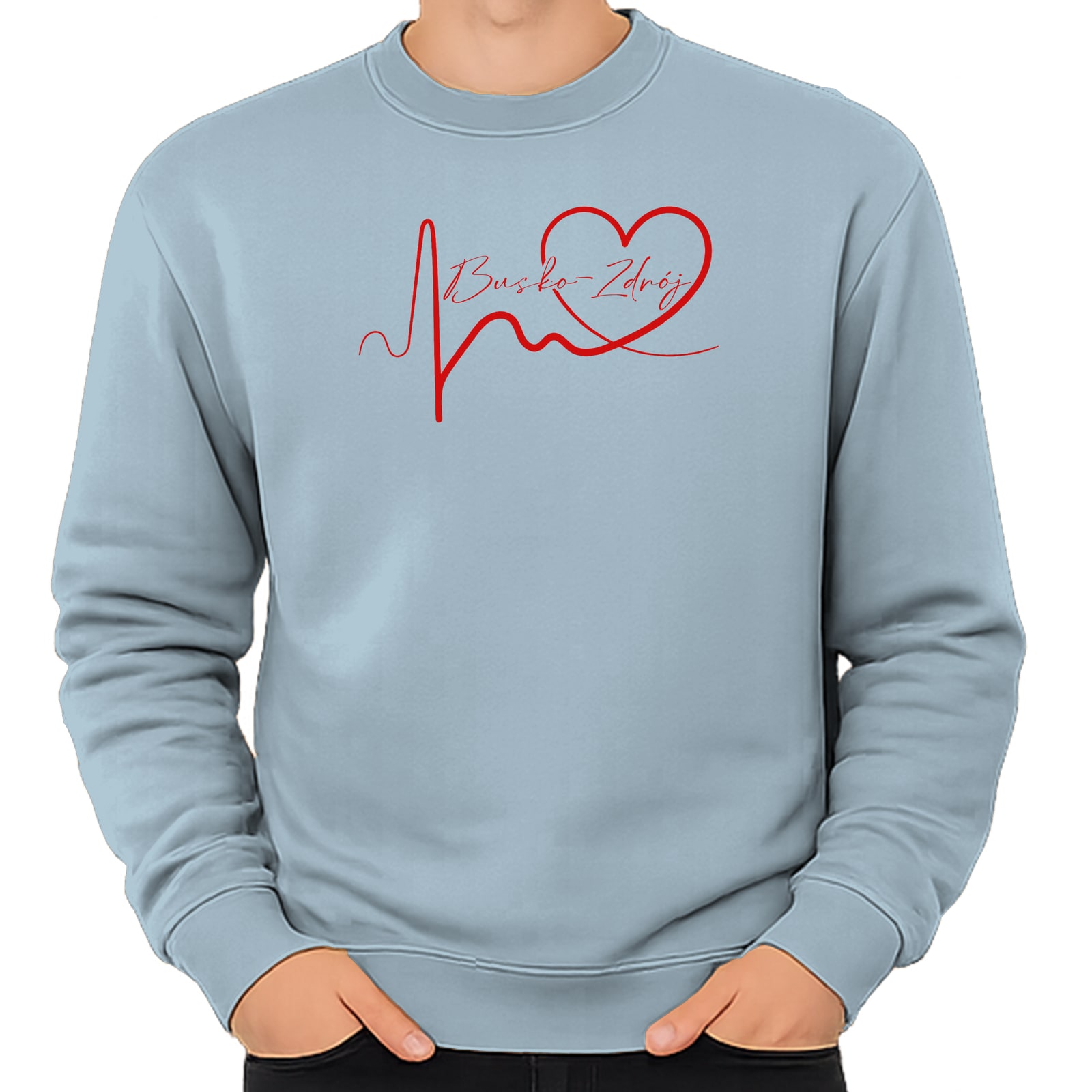 Bluza unisex Linia EKG Serca Busko Zdrój - obrazek 7